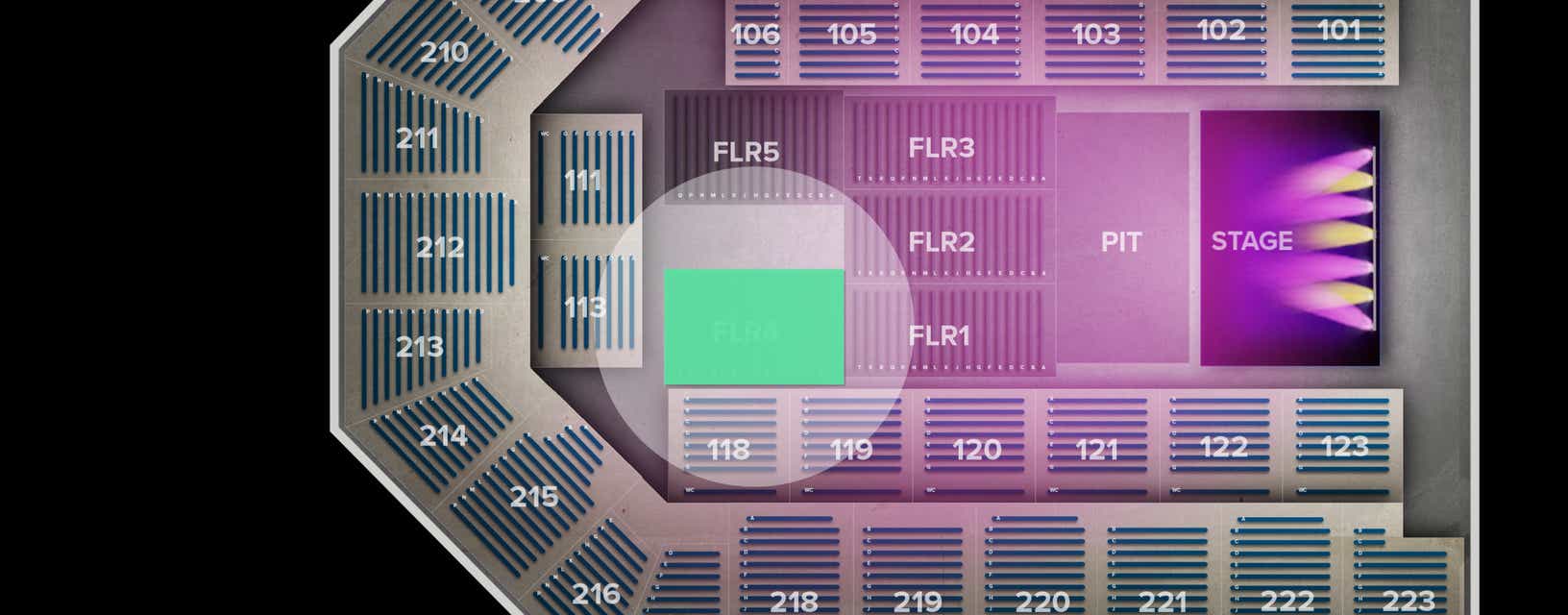 Seat view from Floor