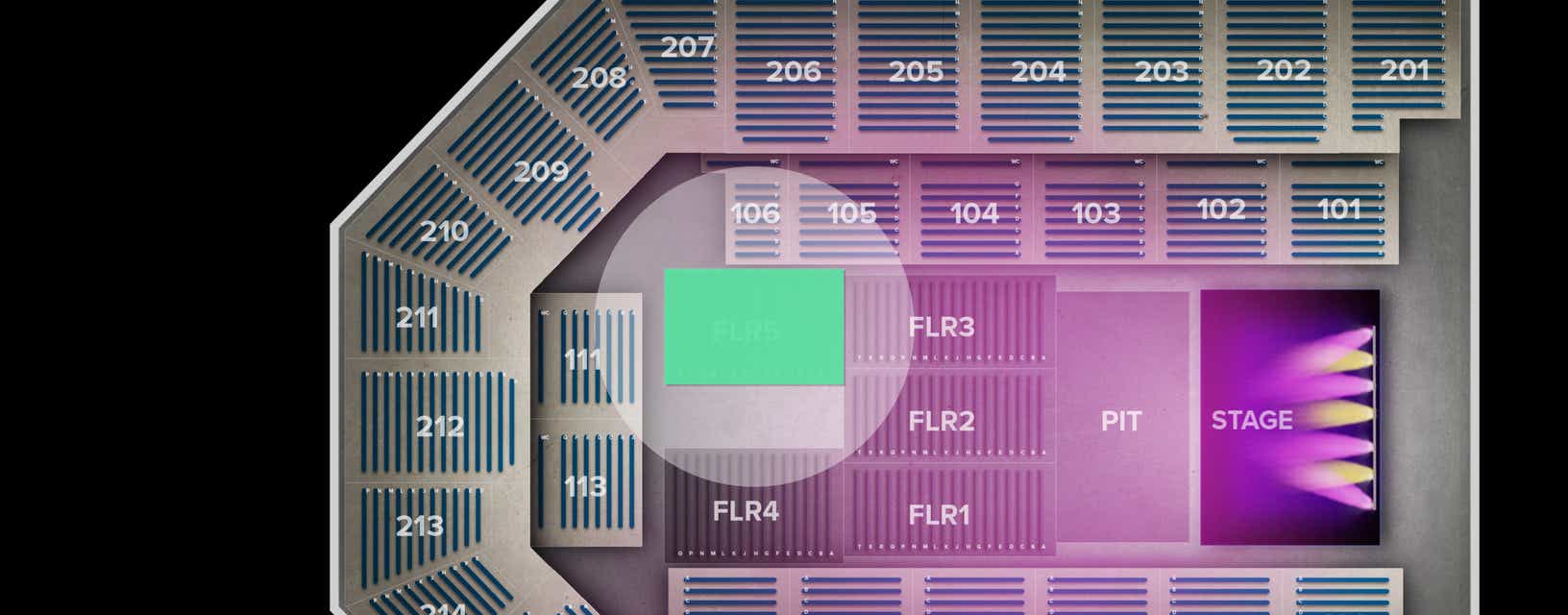 Seat view from Floor
