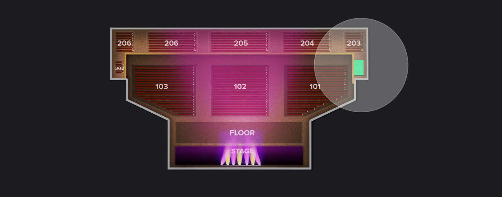 Seat view from Upper