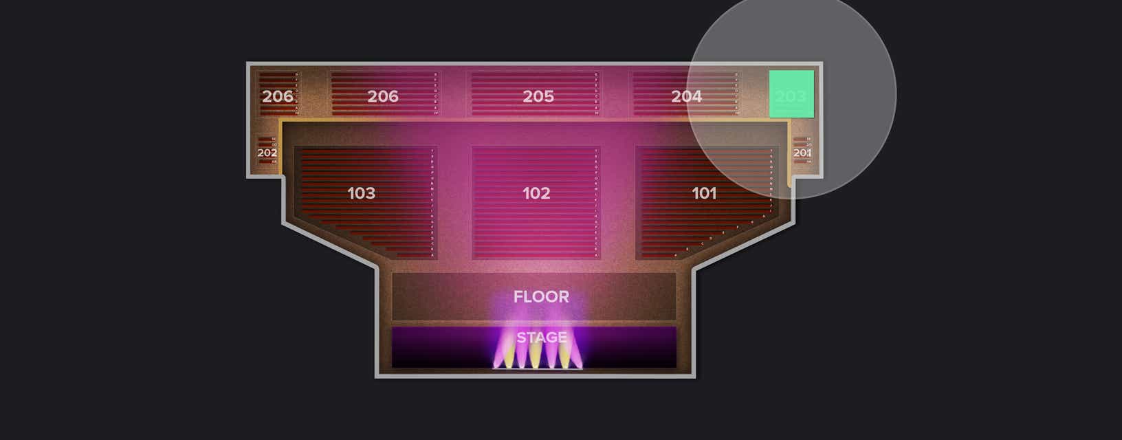 Seat view from Upper