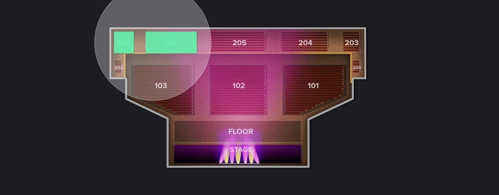 Seat view from Upper