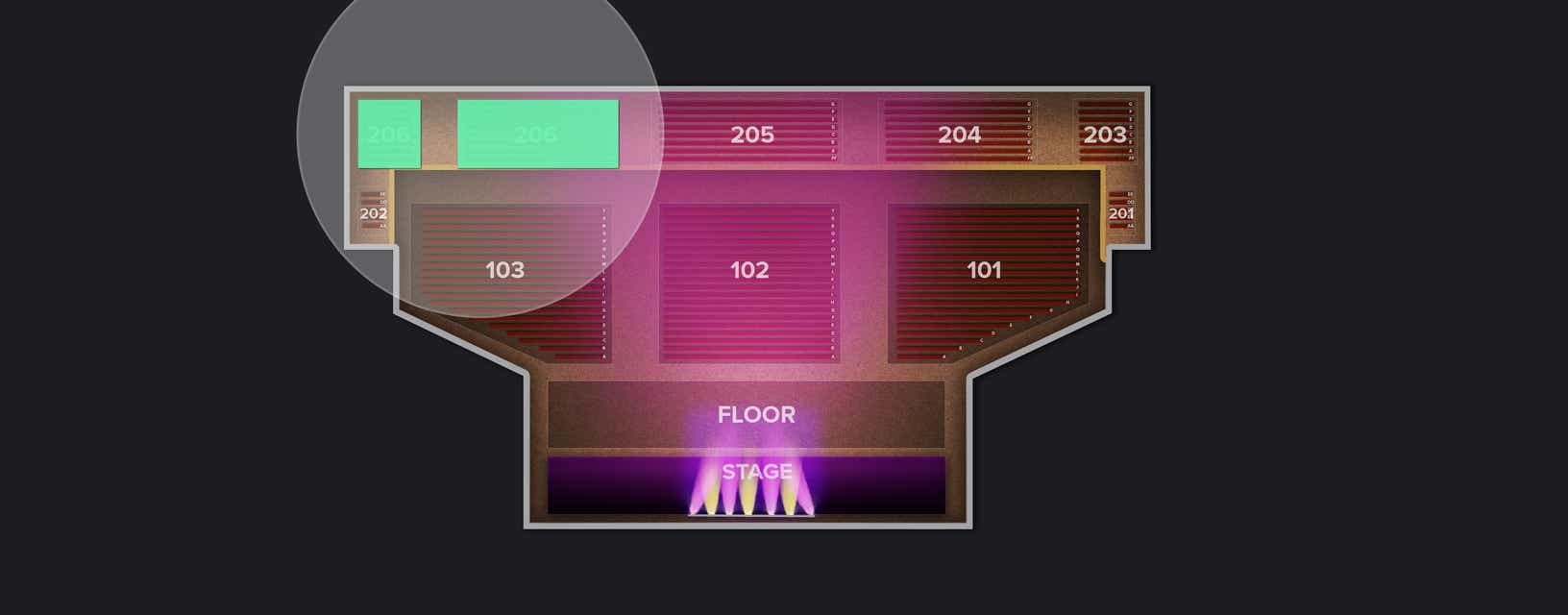 Seat view from Upper