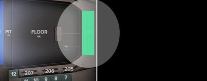 Seat view from Upper