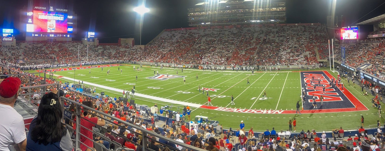 Seat view from Middle Level Sideline