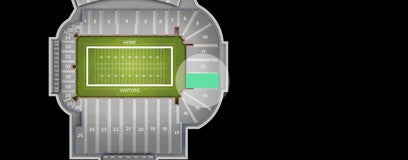 Seat view from Lower End Zone