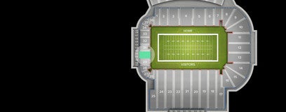 Seat view from Lower North End Zone