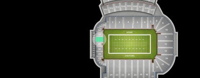 Seat view from Lower North End Zone