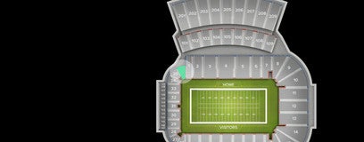 Seat view from Lower North End Zone