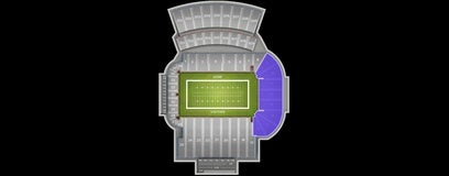 Seat view from Lower South Endzone