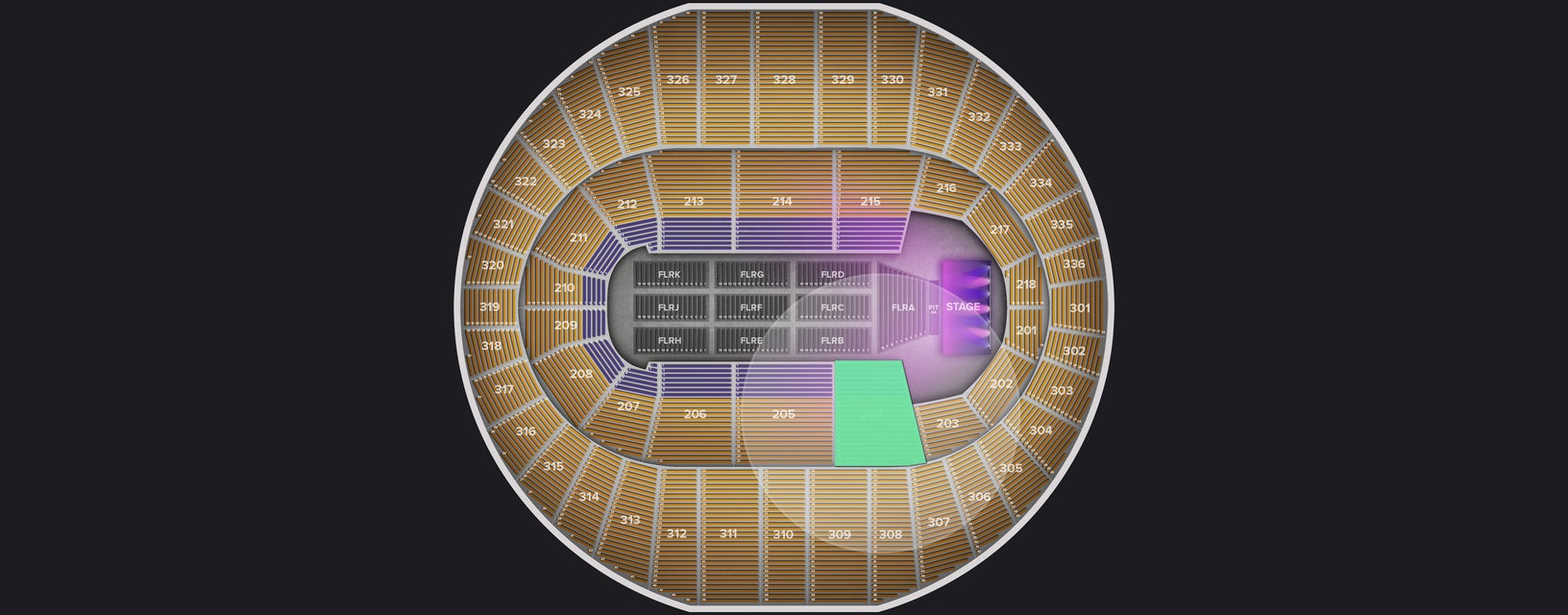 Seat view from Lower