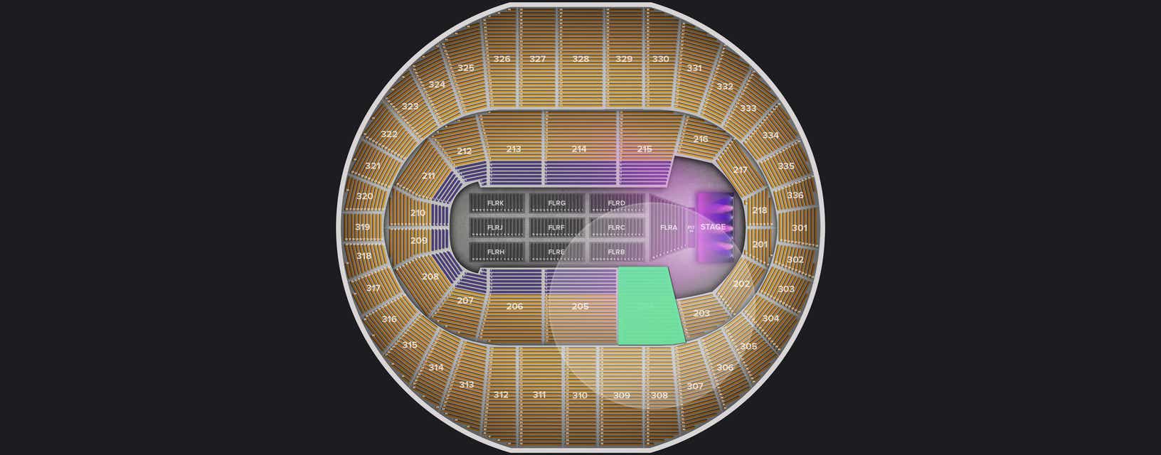 Seat view from Lower