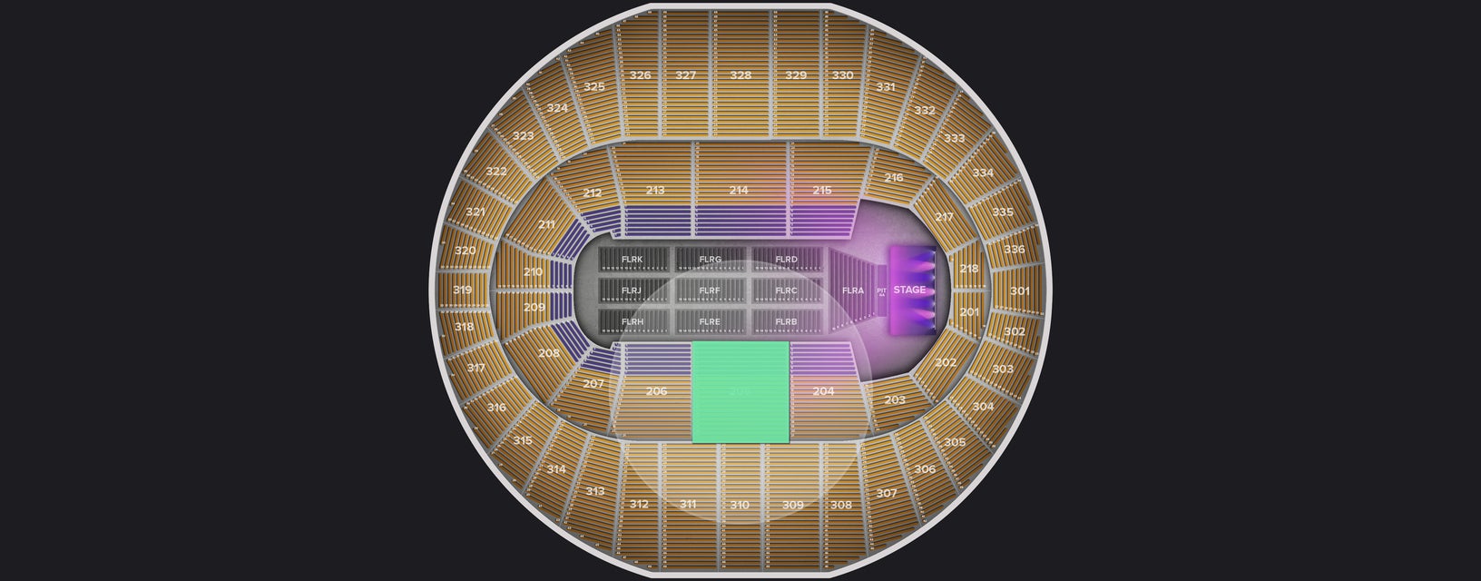 Seat view from Lower