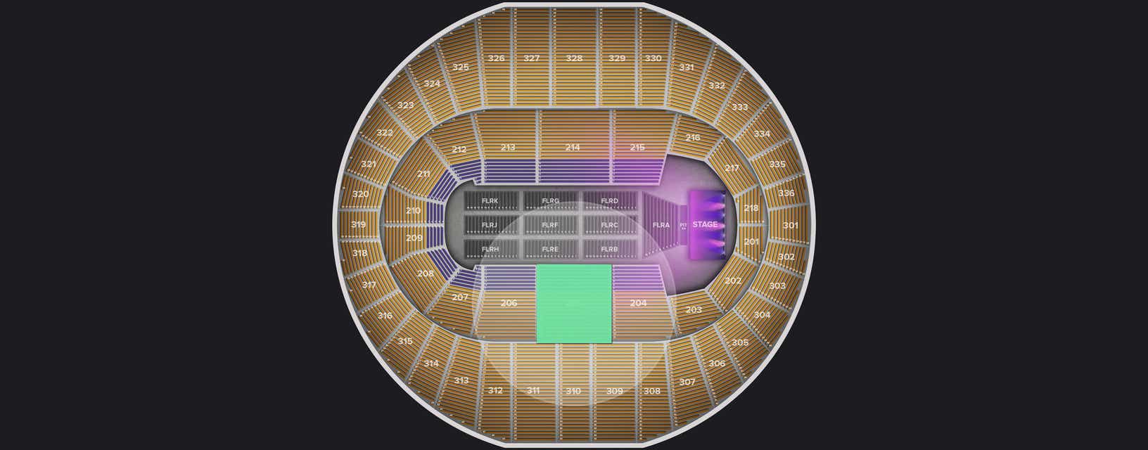 Seat view from Lower