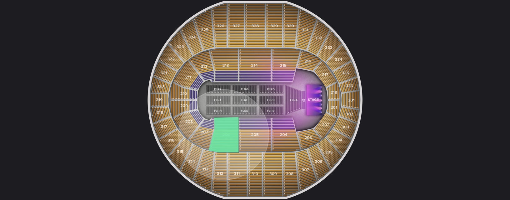 Seat view from Lower