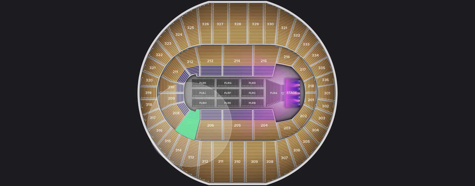 Seat view from Lower