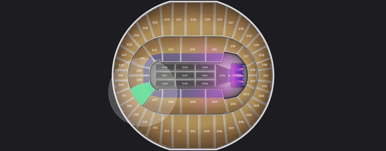 Seat view from Lower