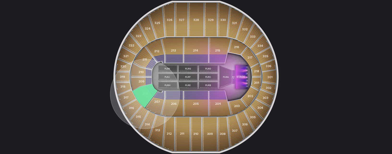 Seat view from Lower