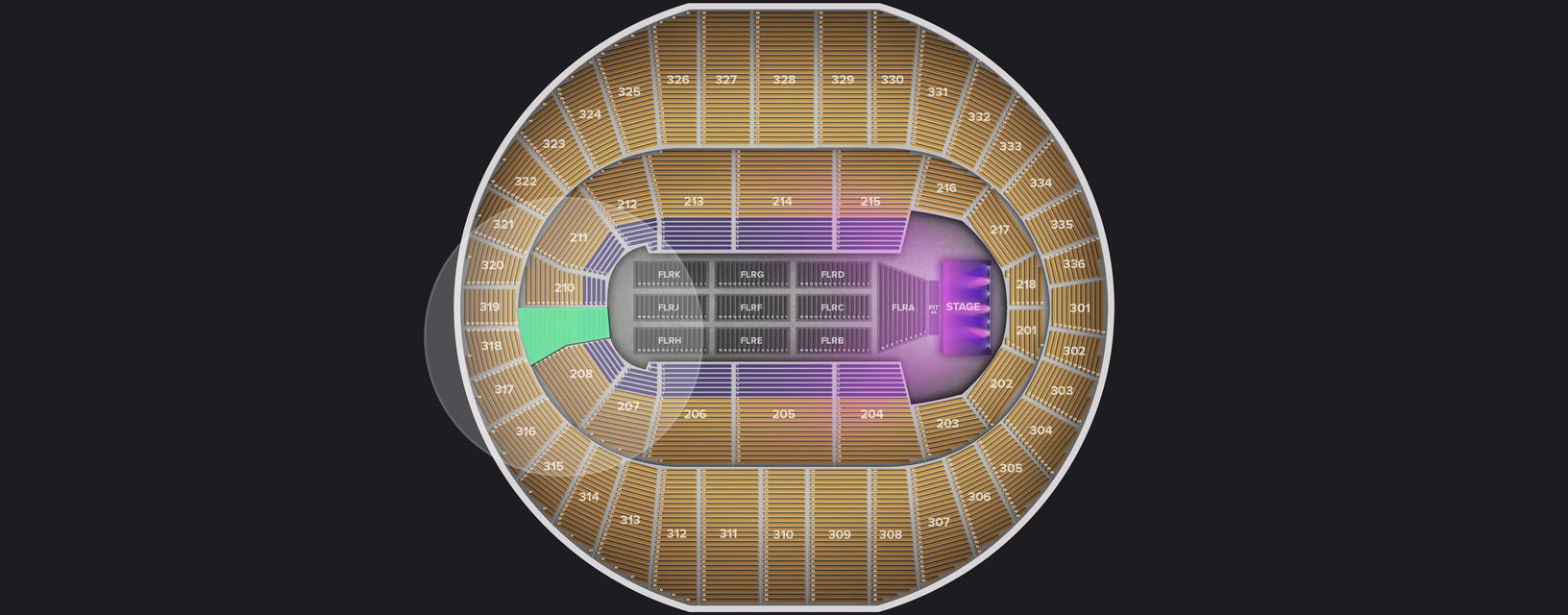 Seat view from Lower
