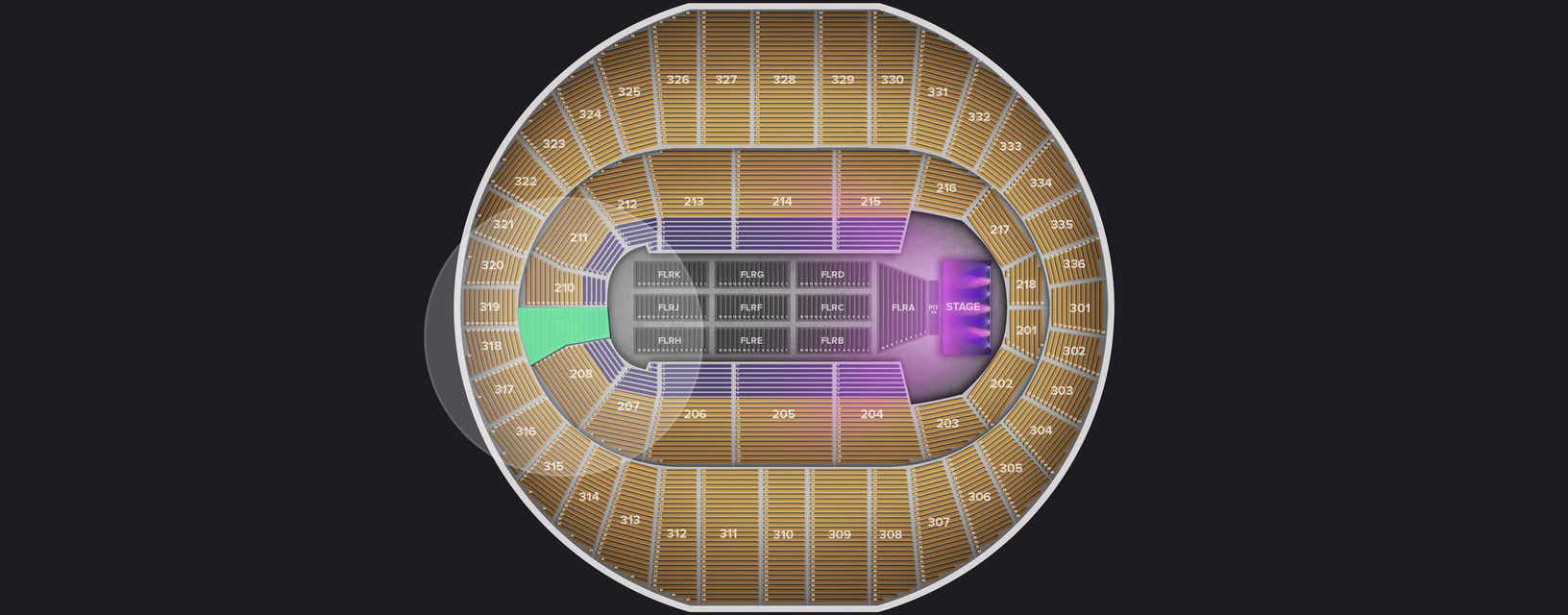 Seat view from Lower