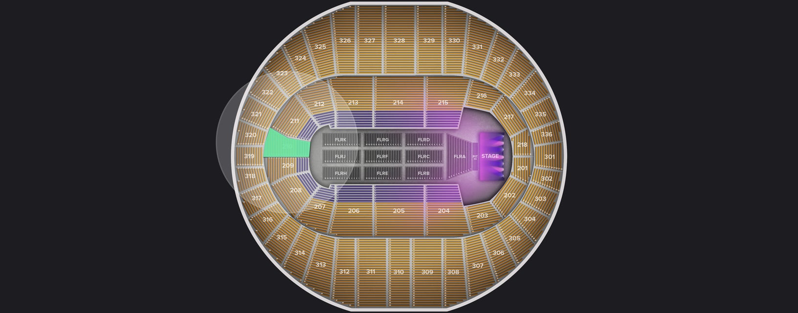 Seat view from Lower