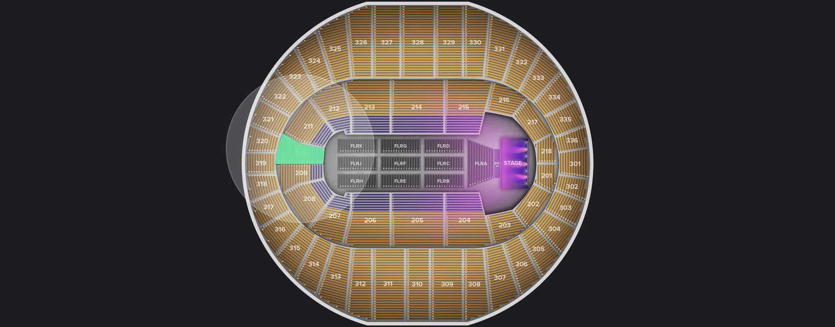 Seat view from Lower