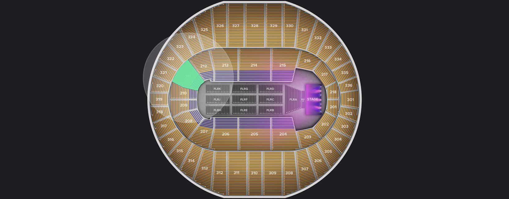 Seat view from Lower