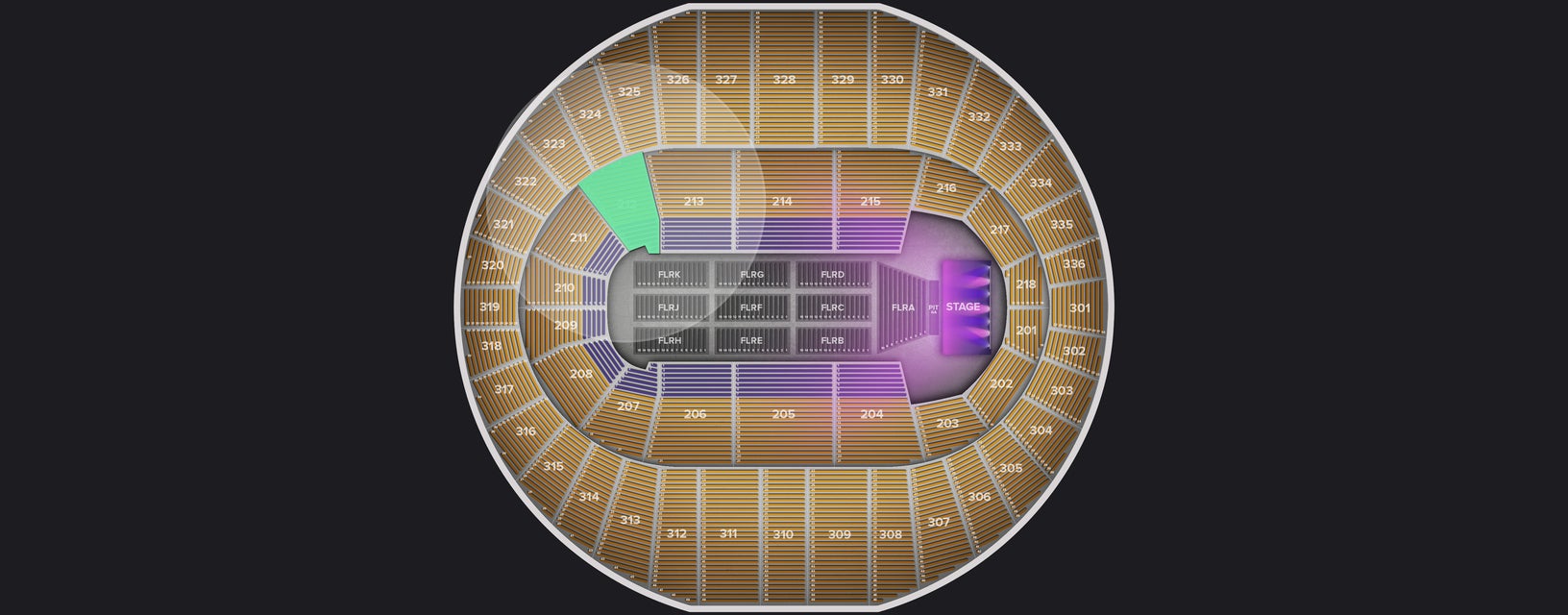 Seat view from Lower
