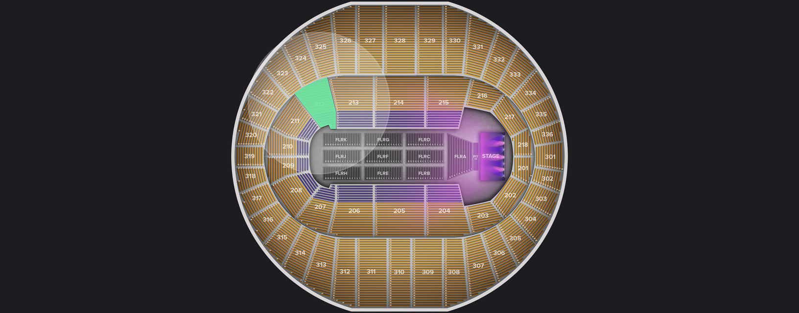Seat view from Lower