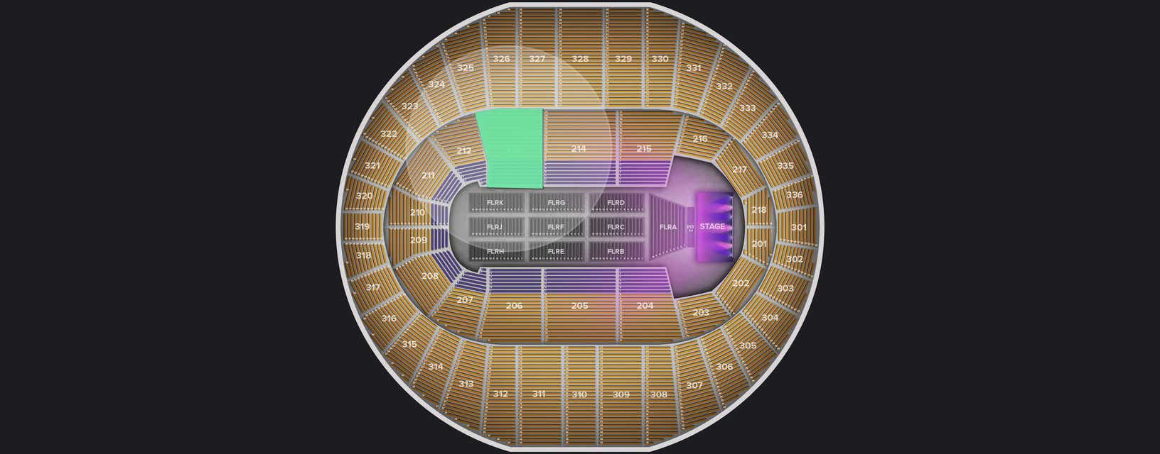 Seat view from Lower
