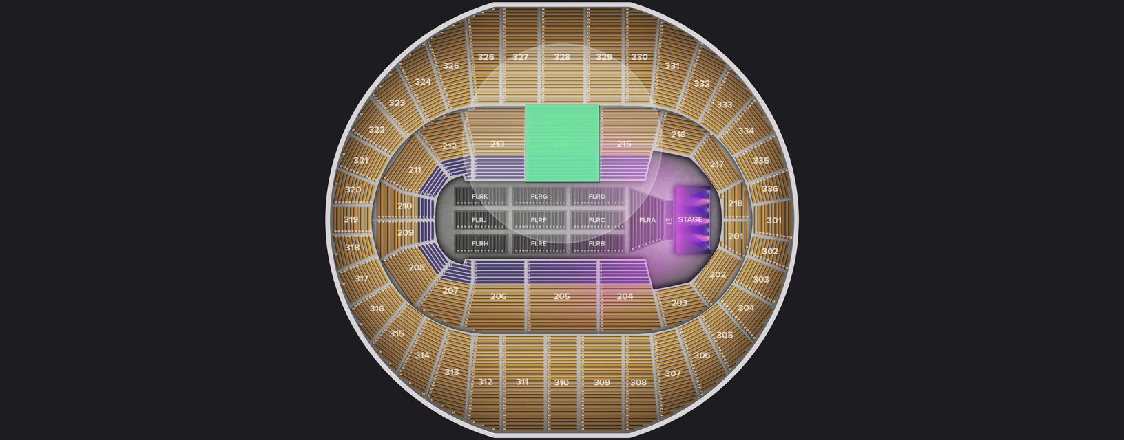Seat view from Lower