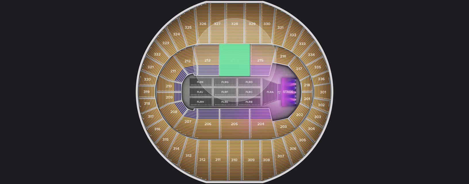 Seat view from Lower