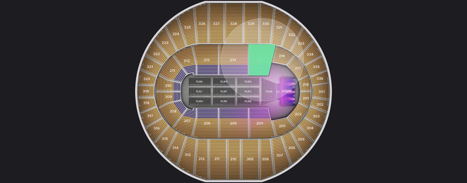 Seat view from Lower