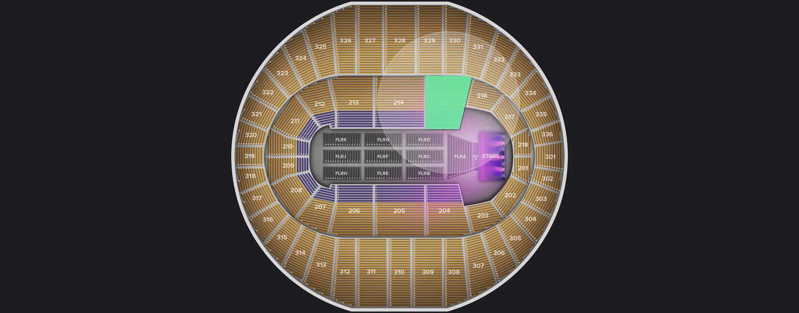 Seat view from Lower