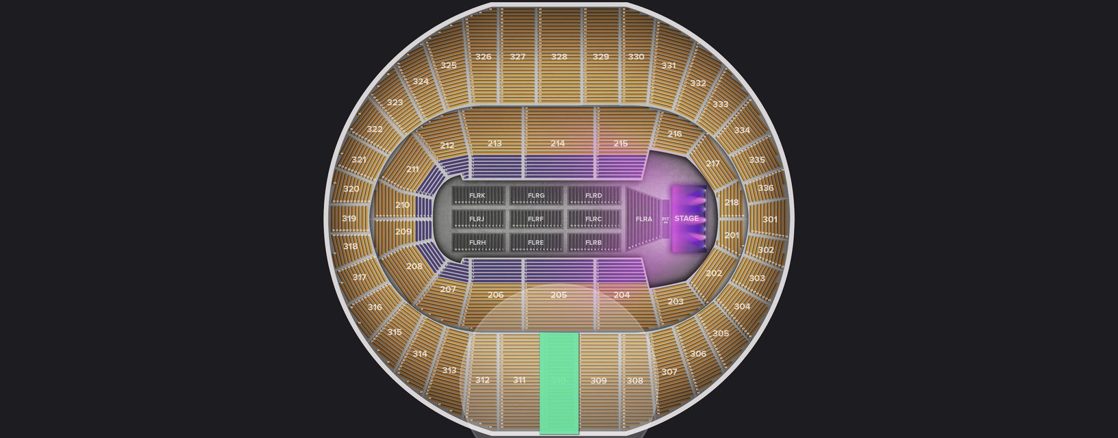 Seat view from Upper