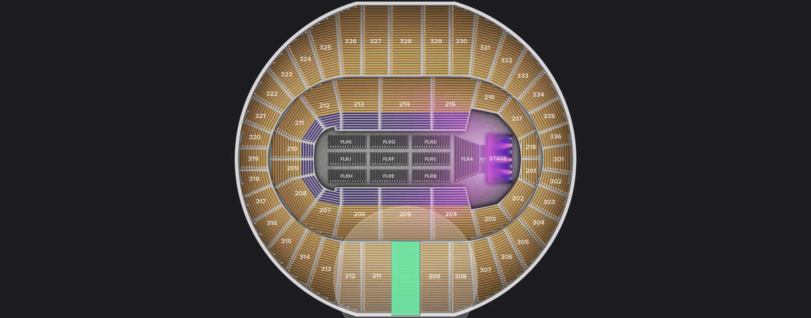 Seat view from Upper