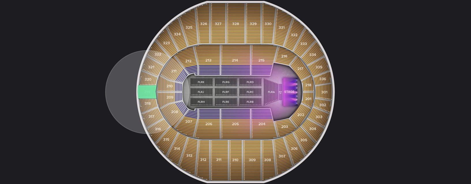 Seat view from Upper