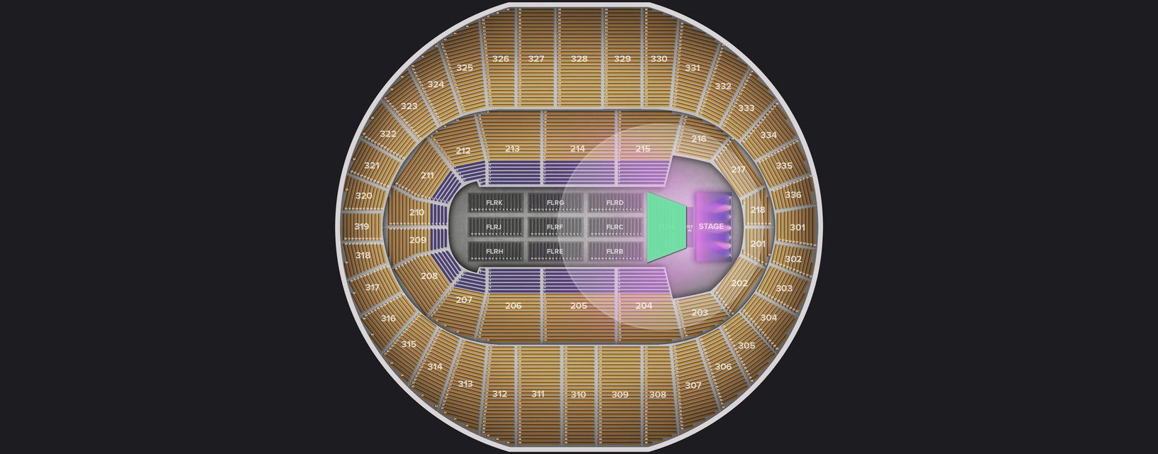 Seat view from Floor