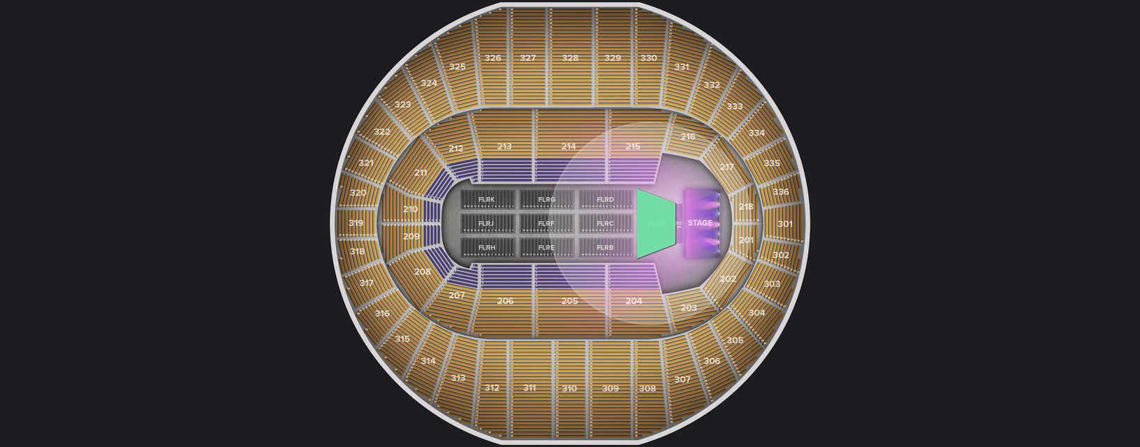 Seat view from Floor