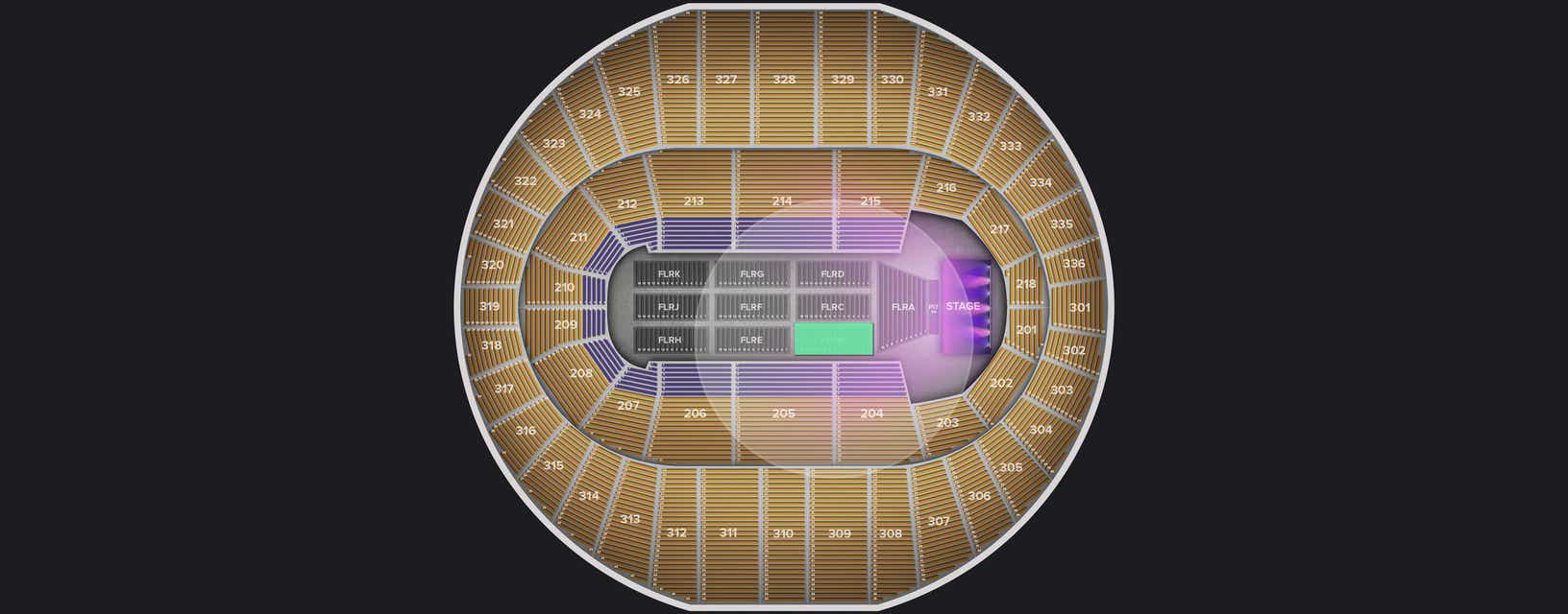 Seat view from Floor