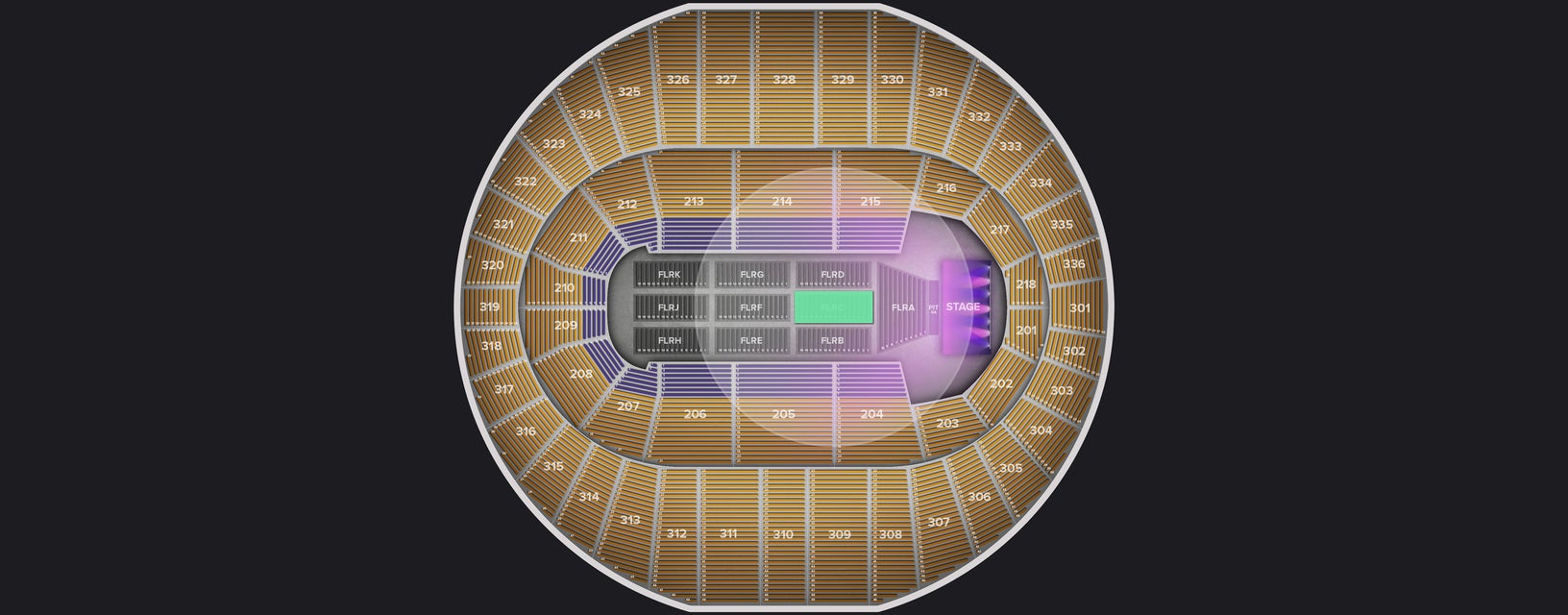 Seat view from Floor
