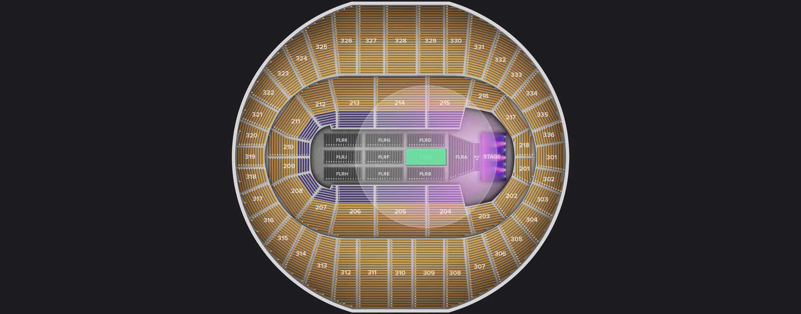 Seat view from Floor