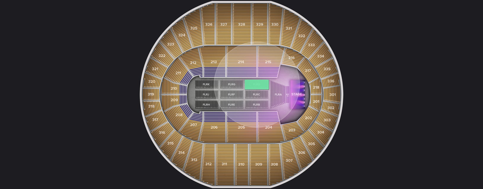 Seat view from Floor