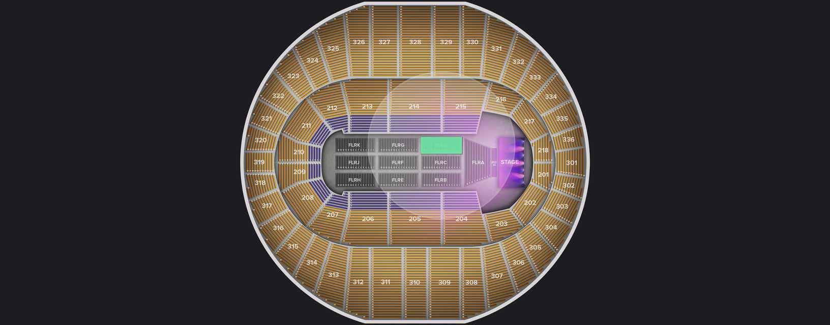 Seat view from Floor