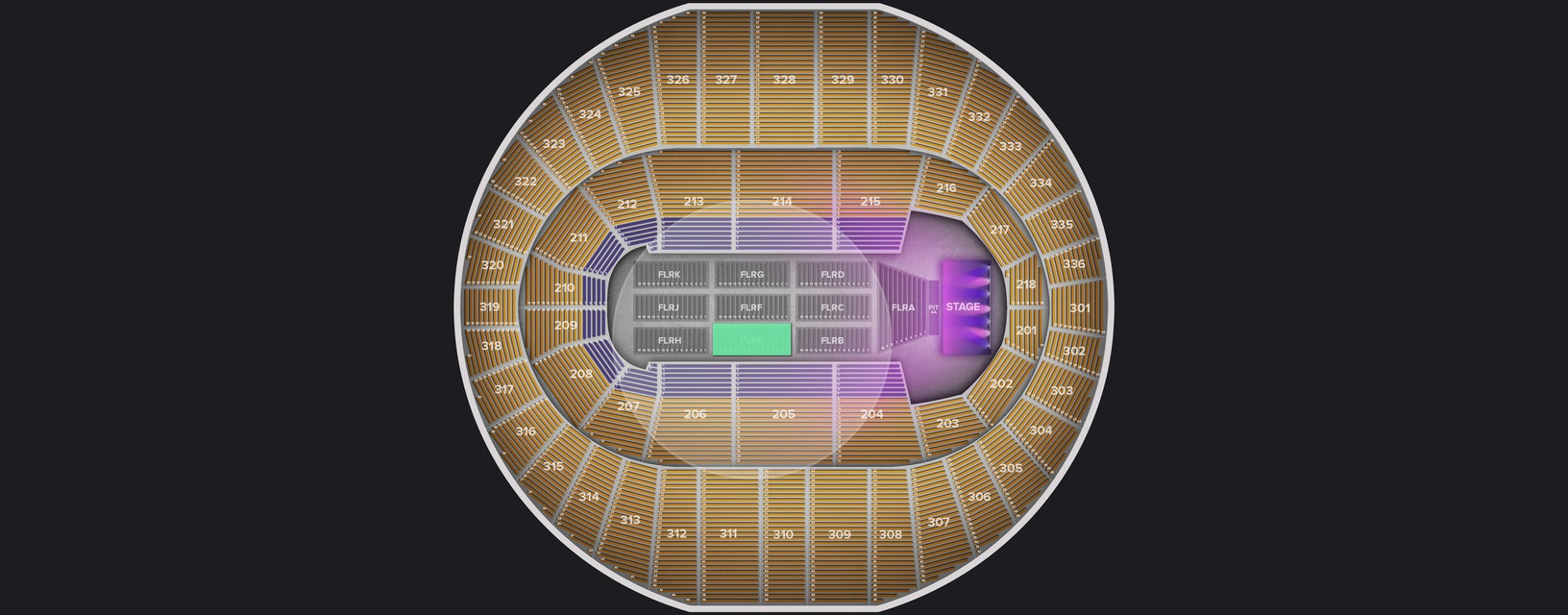 Seat view from Floor