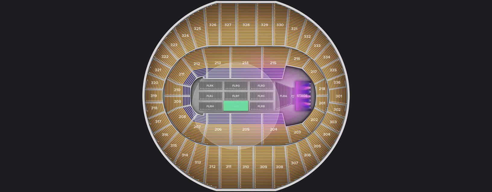 Seat view from Floor