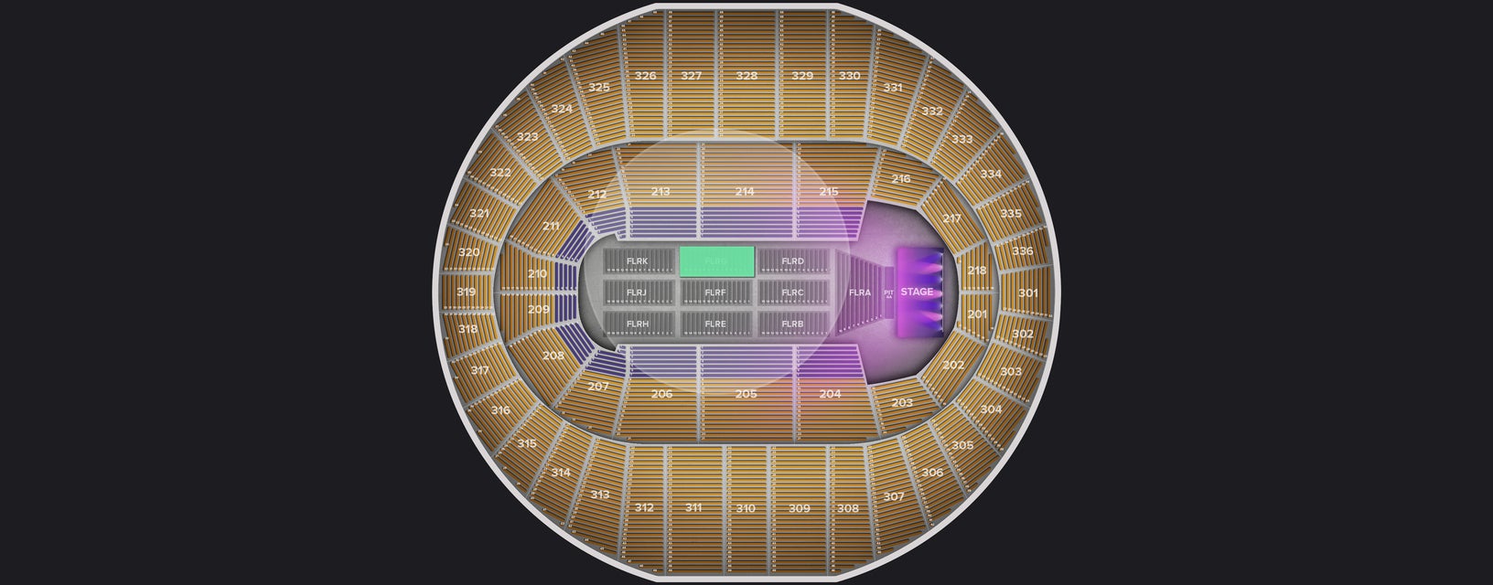 Seat view from Floor