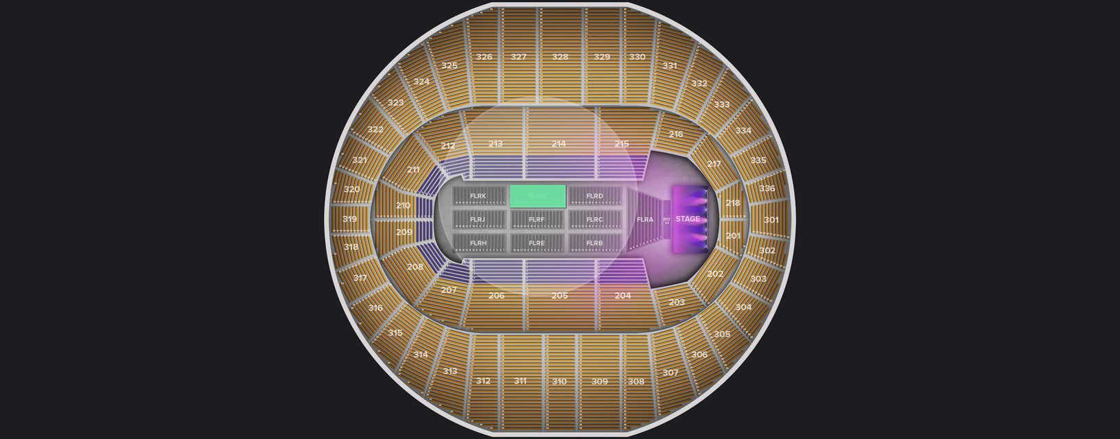 Seat view from Floor