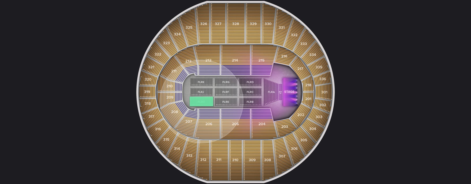 Seat view from Floor