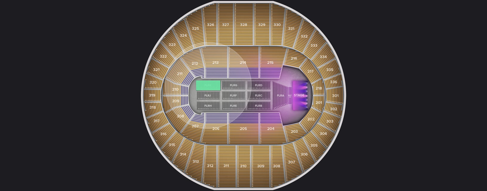 Seat view from Floor