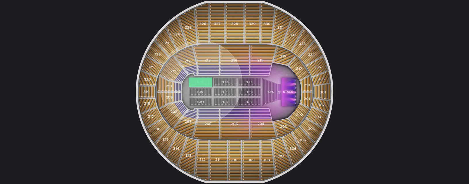 Seat view from Floor